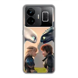 Чехол как приручить дракона на Realme GT3 (Иккинг и Астрид)