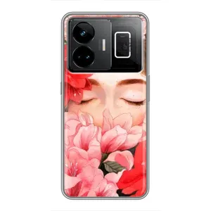 Чехлы (ART) Цветы на Realme GT3 (VPrint) (Очі в квітах)