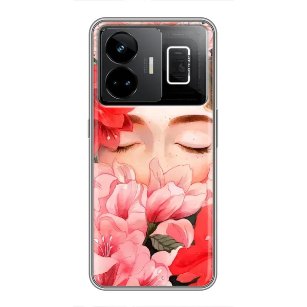 Чехол с принтом «Глаза в цветах» для Realme GT3