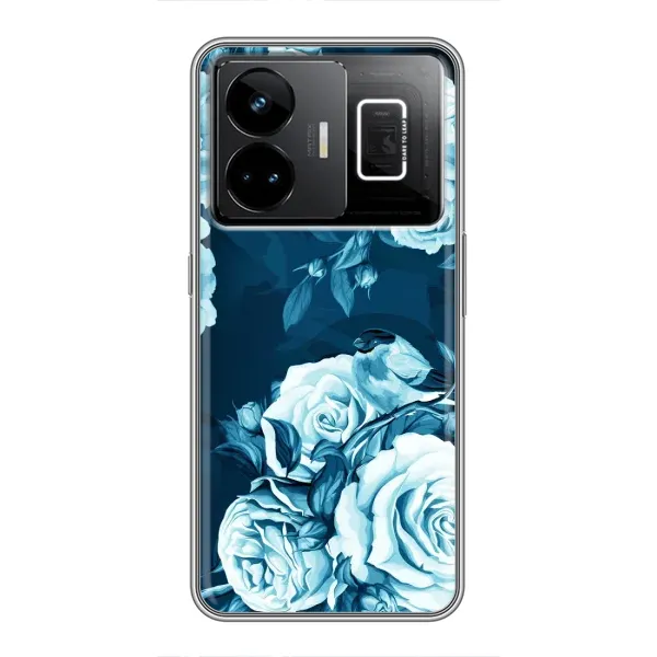 Чехол с принтом «Голубые Бутоны» для Realme GT3