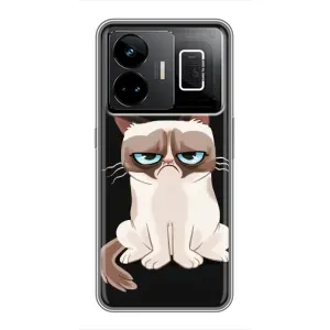 Чехол с принтом «Грустный кот» для Realme GT3