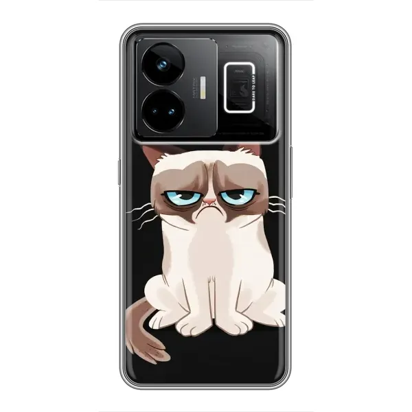 Чехол с принтом «Грустный кот» для Realme GT3 Чехол с принтом «Грустный кот» для Realme GT3