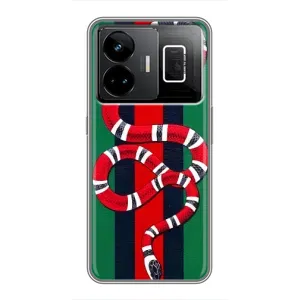Чехлы ГУЧЧИ для Реалми ДжиТи 3 (AlphaPrint) (Gucci змия)