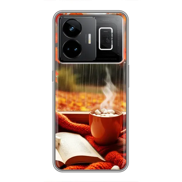 Чохол з принтом «Кава і дощ» для Realme GT3