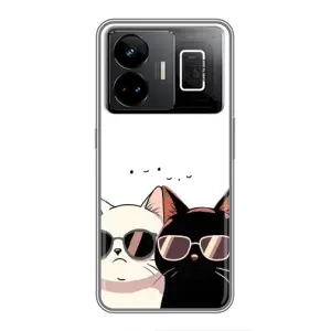 Чехол с принтом «Коты в очках» для Realme GT3