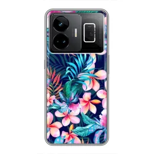 Чохол для РеалМi GT3 - з принтом (Дизайнерські) (AlphaPrint) (Мальовничі квіти)