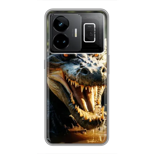 Чехол с принтом «Опасный крокодил» для Realme GT3