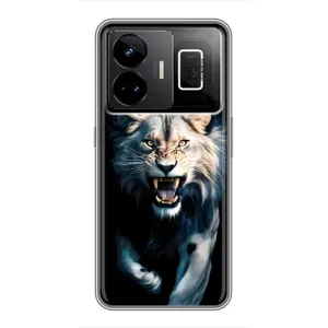 Чехол с картинкой «Хищники» для Realme GT3 (Лев в темноте)