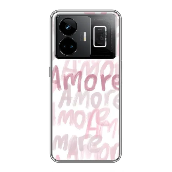Чехол с принтом «Аморе любовь» для Realme GT3 Чехол с принтом «Аморе любовь» для Realme GT3