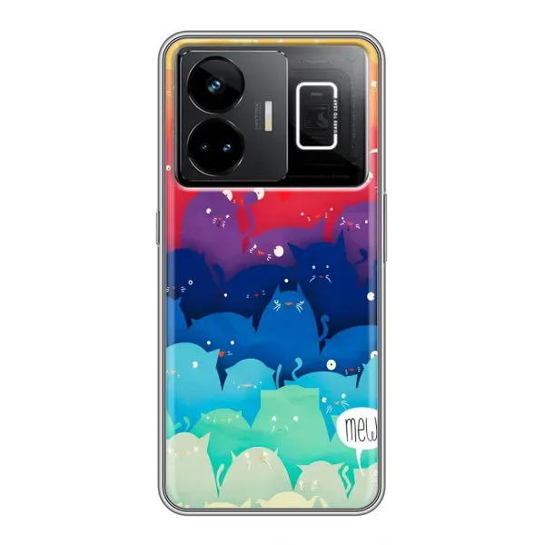 Чохол з принтом «Mew» для Realme GT3 Чохол з принтом «Mew» для Realme GT3