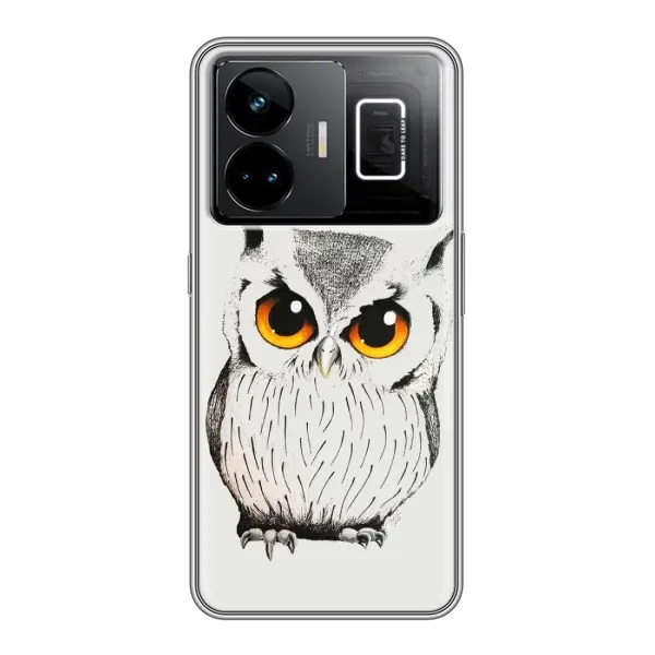 Чохол з принтом «Мила Сова» для Realme GT3 Чохол з принтом «Мила Сова» для Realme GT3