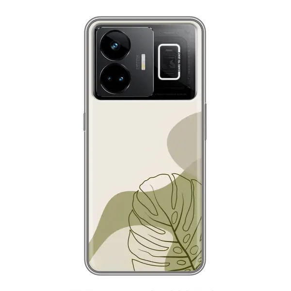 Чохол з принтом «Зелена монстера дизайн» для Realme GT3