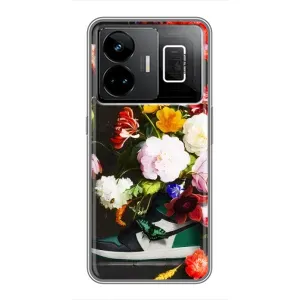 Чехол с принтом «Nike цветы» для Realme GT3