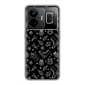 Новорічні, Святкові Чохли для Realme GT3 - 2024 год (Новорічний фон)