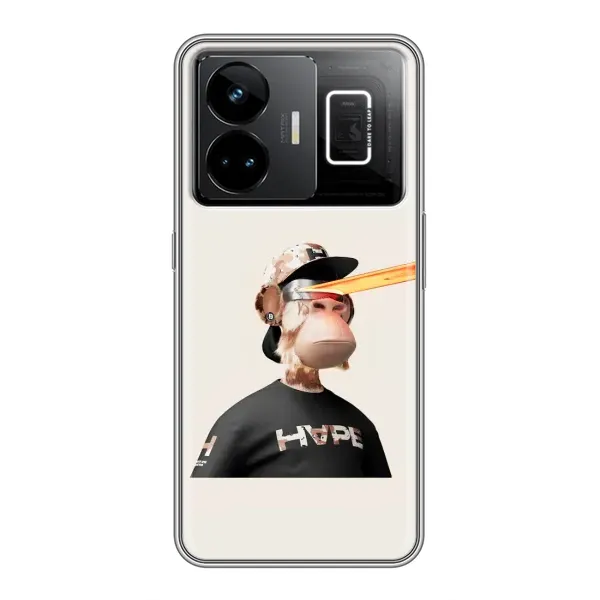 Чохол з принтом «мавпа NFT в окулярах» для Realme GT3 Чохол з принтом «мавпа NFT в окулярах» для Realme GT3