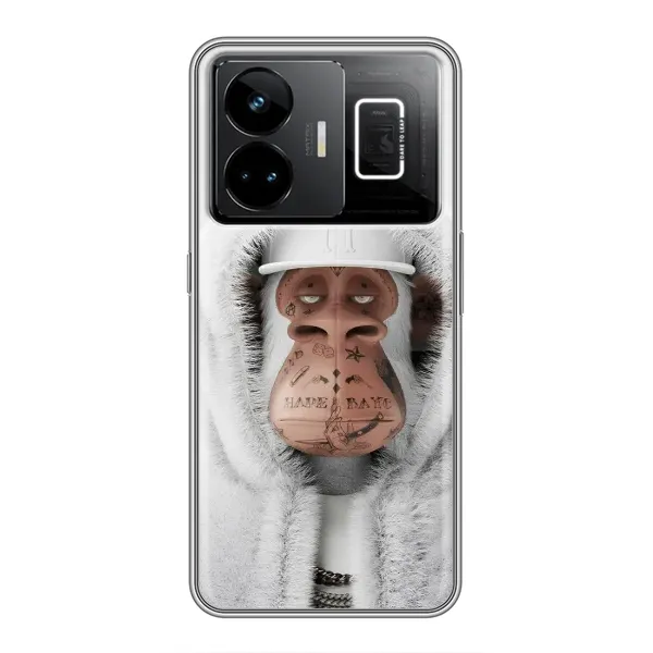 Чохол з принтом «мавпа NFT в тату» для Realme GT3 Чохол з принтом «мавпа NFT в тату» для Realme GT3