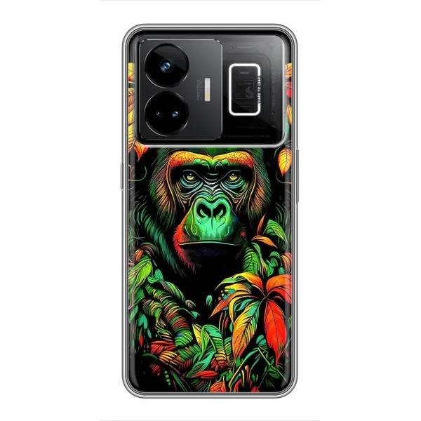 Чехол с принтом «Обезьяна в тропиках» для Realme GT3