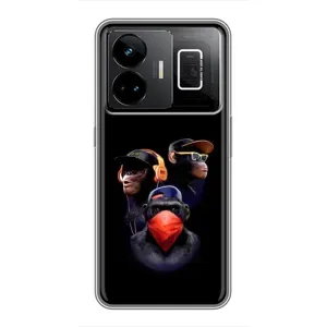 Чехол с Обезьянами Realme GT3 - (AlphaPrint)