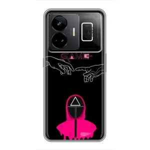 Чехол Гра в кальмара для Realme GT3 (Минимализм Игра кальмара)