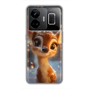 Чохол з принтом «Оленятко серед гірлянд» для Realme GT3