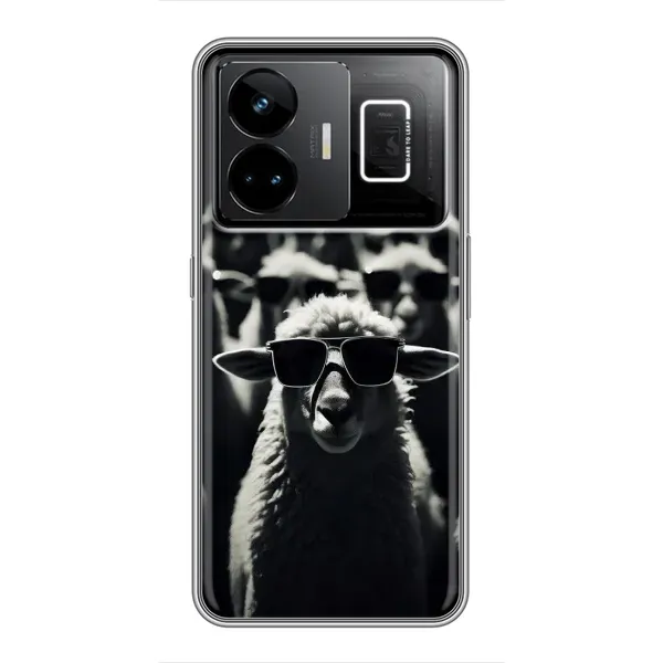 Чехол с принтом «Овечка в очках» для Realme GT3