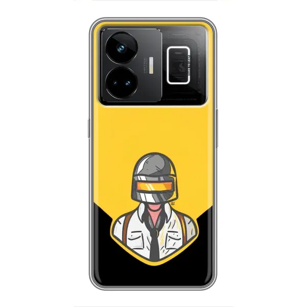 Чохол з принтом «Пабг в шоломі» для Realme GT3