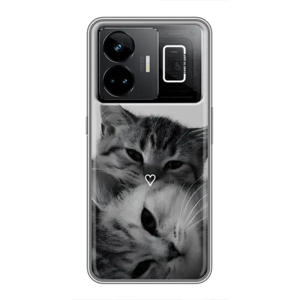 Чехол с принтом «Пара котов» для Realme GT3 Чехол с принтом «Пара котов» для Realme GT3