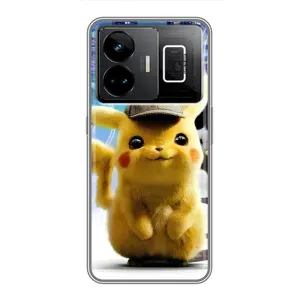 Чехол с принтом «Пикачу в городе» для Realme GT3