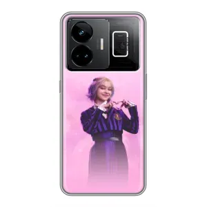Чехол с дизайном Венздей 2 на Realme GT3 (Яркая Энид Уэнздей)