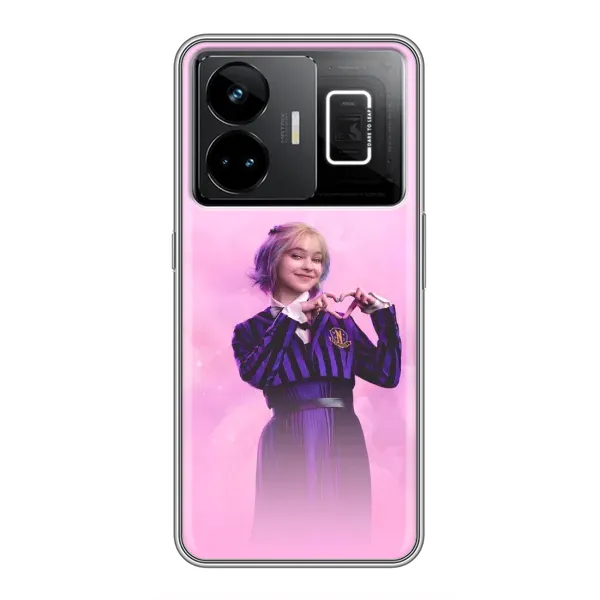 Чехол с принтом «Яркая Энид Уэнздей» для Realme GT3