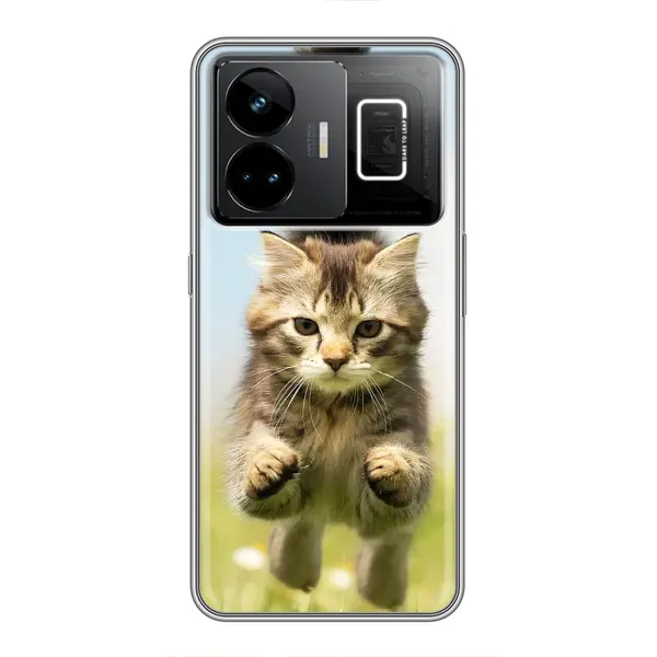 Чохол з принтом «Прижок кота» для Realme GT3 Чохол з принтом «Прижок кота» для Realme GT3