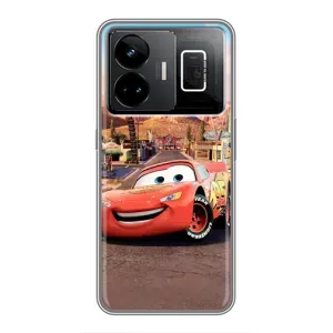 Силиконовый чехол Маквин для Realme GT3 (Радиаторный Спрингс Маквин)
