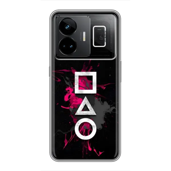 Чехол с принтом «Символы Игра кальмара» для Realme GT3