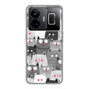 Чохол з принтом «Мальовані котики» для Realme GT3