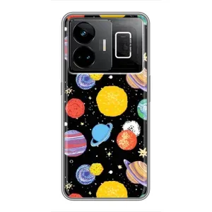 Чехол с принтом «Рисованные планеты» для Realme GT3