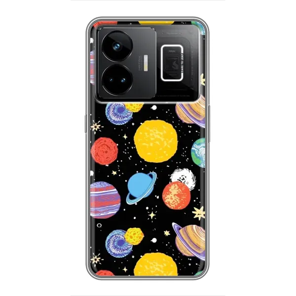 Чехол с принтом «Рисованные планеты» для Realme GT3