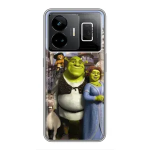 Чехол с мультфильмом Шрек на Realme GT3 (Сказочные герои Шрека)
