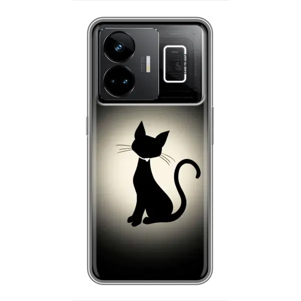 Чехол с принтом «Силуэт котика» для Realme GT3 Чехол с принтом «Силуэт котика» для Realme GT3