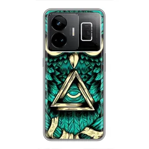 Чохол з пташками на Realme GT3 (VPrint) (Сова з оком)