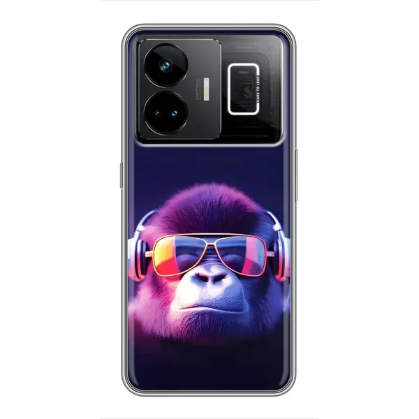 Чехол с принтом «Стильная обезьяна» для Realme GT3