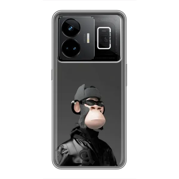 Чохол з принтом «стильна мавпа NFT» для Realme GT3 Чохол з принтом «стильна мавпа NFT» для Realme GT3