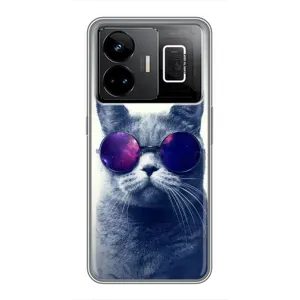 Чехол с принтом «Стильный кот» для Realme GT3
