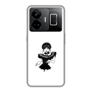 Чехлы Венсдей на Realme GT3 Уэнсдей (AlphaPrint) (танец Уэнздей)