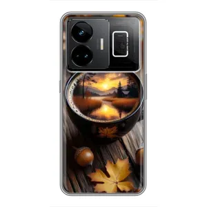 Чохол з принтом «Темна кава» для Realme GT3