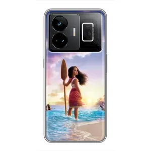 Чехол с мультфильмом Моана Realme GT3 (Моана с веслом)