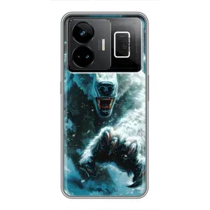 Чехол с картинкой «Хищники» для Realme GT3 (Полярный медведь)