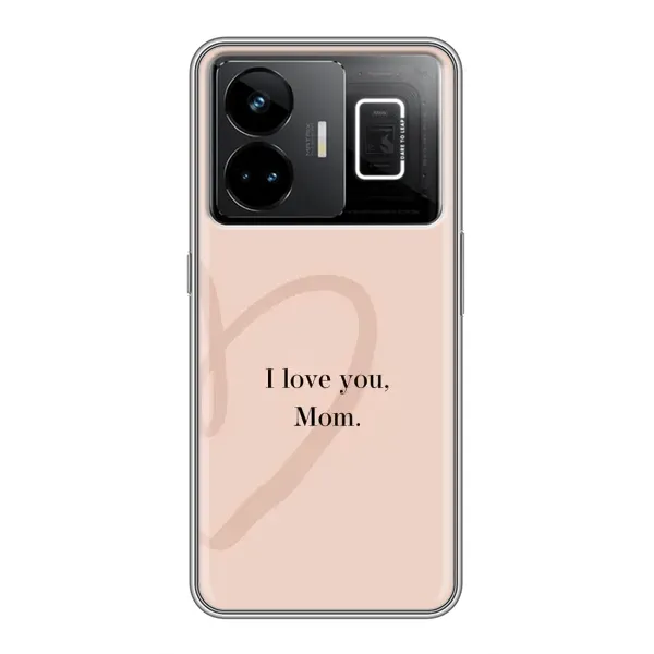 Чехол с принтом «Сердце маме» для Realme GT3