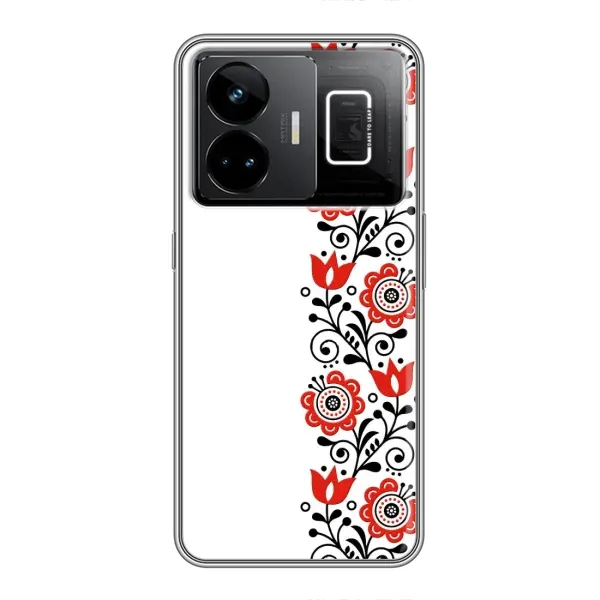 Чехол с принтом «Яркая вишиванка» для Realme GT3