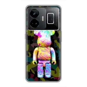 Чехол с принтом «Яркий Bearbrick» для Realme GT3