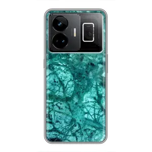Мраморний чехол на Realme GT3 (VPrint) (Зелений мрамор)